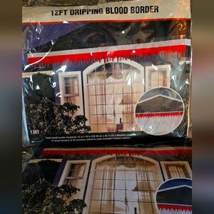 Blood border halloween decor